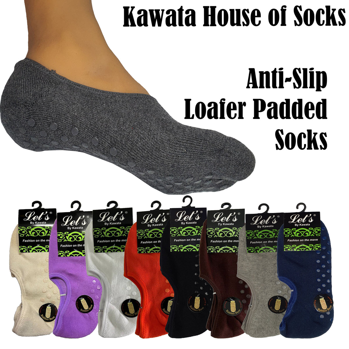 Anti-Slip Ankle Socks (Non-Padded) – Kawata House of Socks