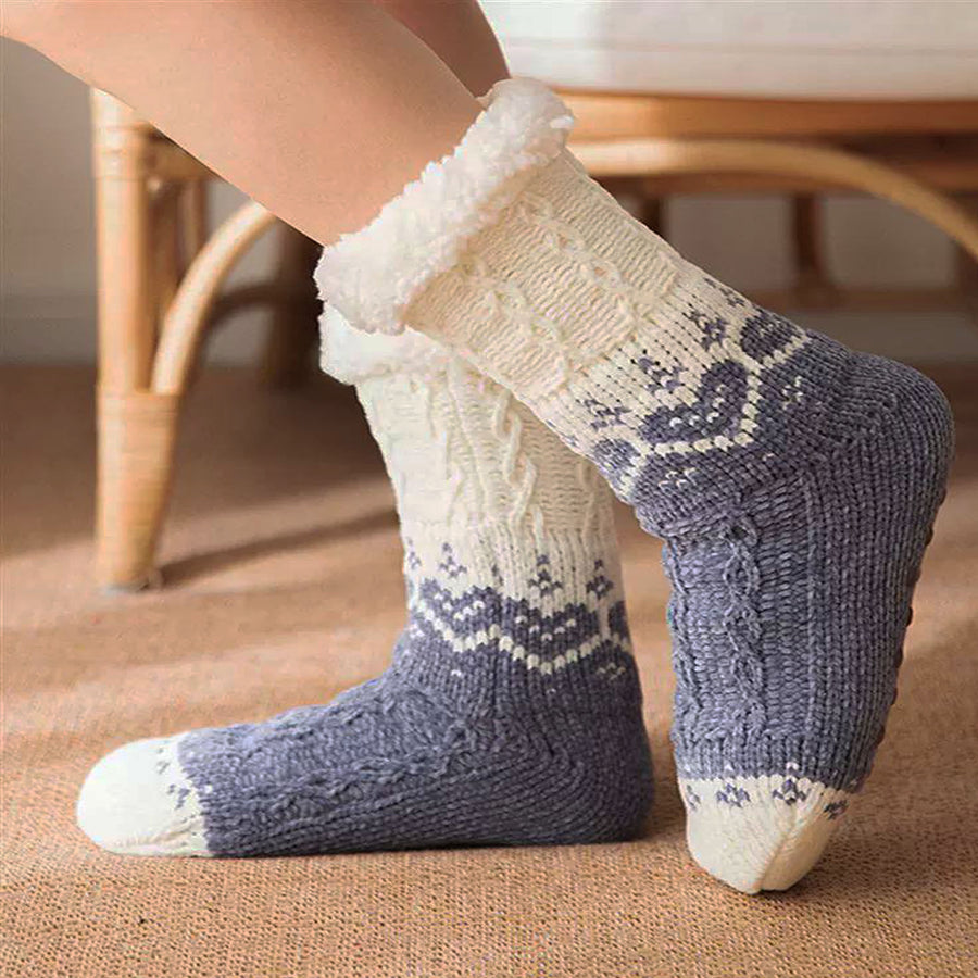 Thick Thermal Winter Sleeping Socks | Sherpa Lined Socks