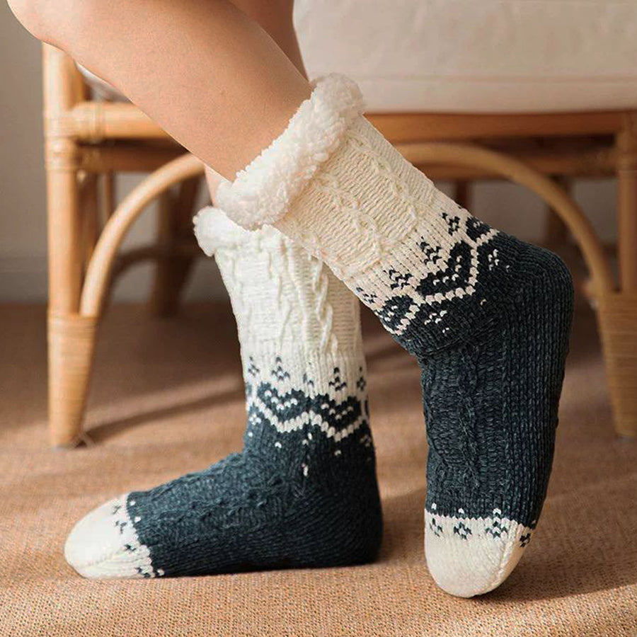 Thick Thermal Winter Sleeping Socks | Sherpa Lined Socks