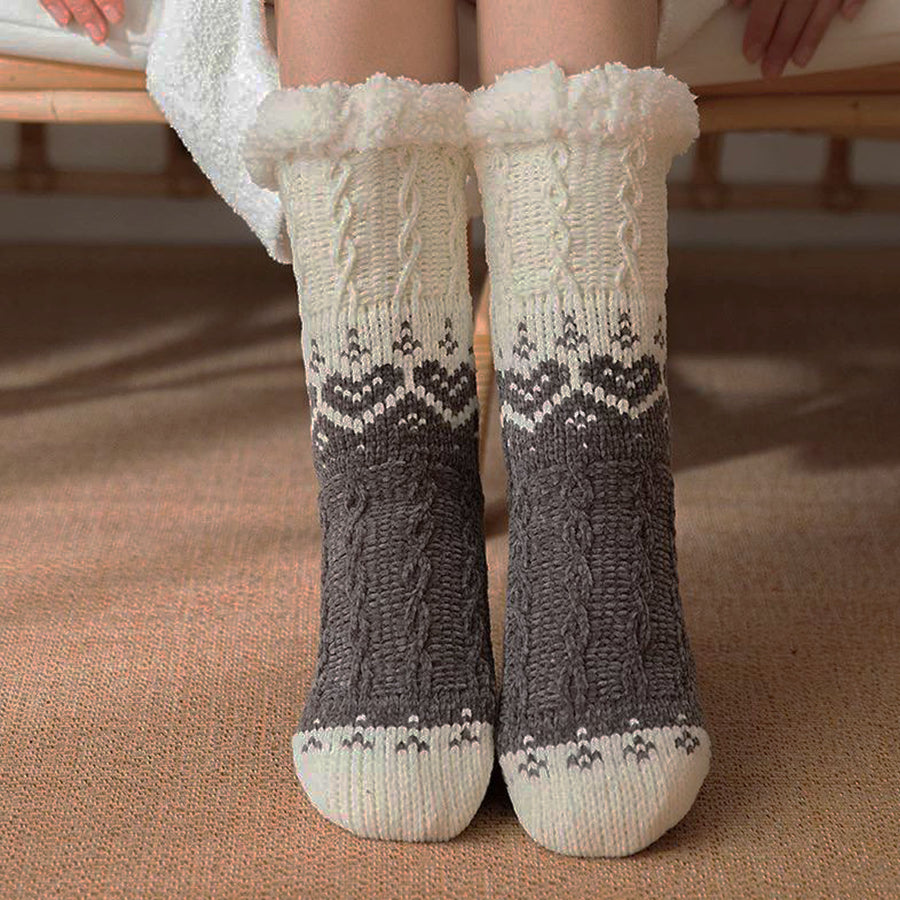 Thick Thermal Winter Sleeping Socks | Sherpa Lined Socks