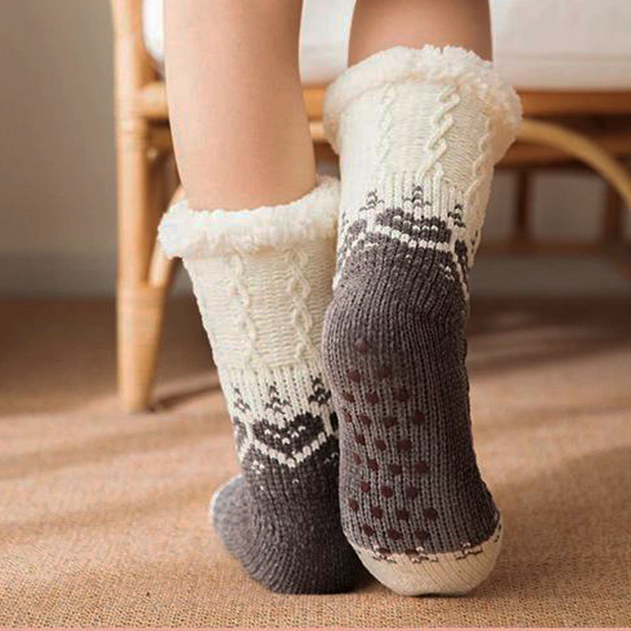 Thick Thermal Winter Sleeping Socks | Sherpa Lined Socks