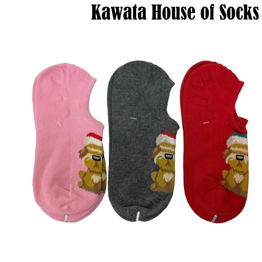 Low Cut Ankle Socks - Dog Christmas Socks