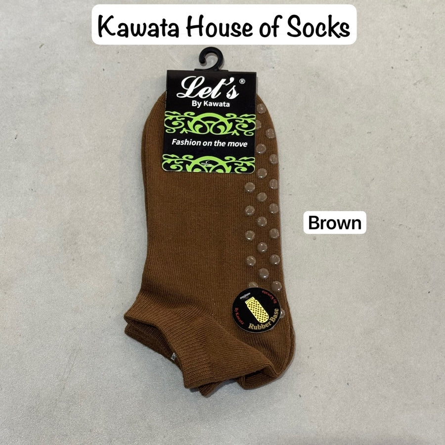 [Kawata] Anti-Slip Ankle Socks for Women (Non-Padded)