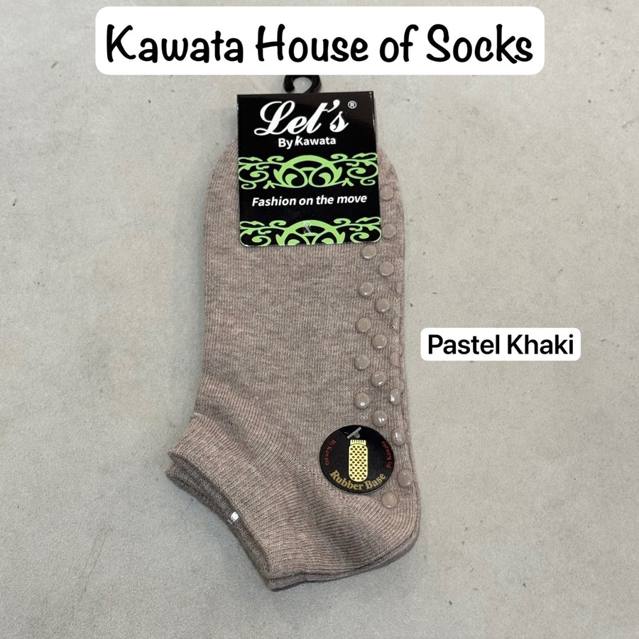 [Kawata] Anti-Slip Ankle Socks for Women (Non-Padded)