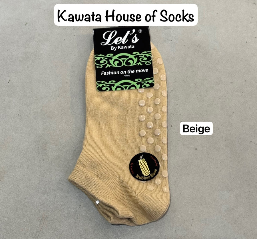 [Kawata] Anti-Slip Ankle Socks for Women (Non-Padded)